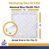 Filter King 15x30.75x1 Air Filter | 12-PACK | MERV 13 HVAC Pleated A/C Furnace Filters | MADE IN USA | Actual Size: 15 x 30.75 x .75" - 2 of 4