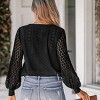 Women's Cutout Scalloped Lace V-Neck Shirt Top - Cupshe - 4 of 4