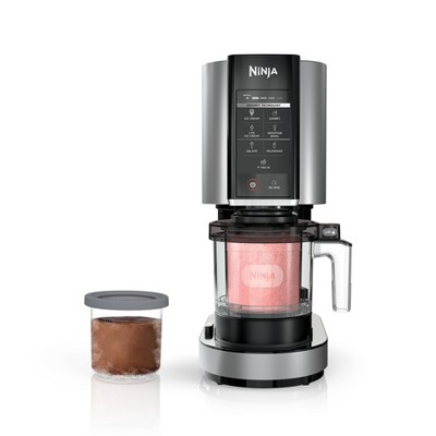 Ninja 0.5qt CREAMi Stainless Steel Ice Cream, Gelato and Sorbet Maker, 7 One-Touch Programs NC301: Soft Serve, 800W, Dishwasher-Safe