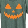 Women's - Instant Message - Pumpkin Face 1 Short Sleeve Graphic T-Shirt - 2 of 4