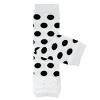 Wrapables Ruched and Dots Baby & Toddler Leg Warmers, White Ruched and Dots - 2 of 3