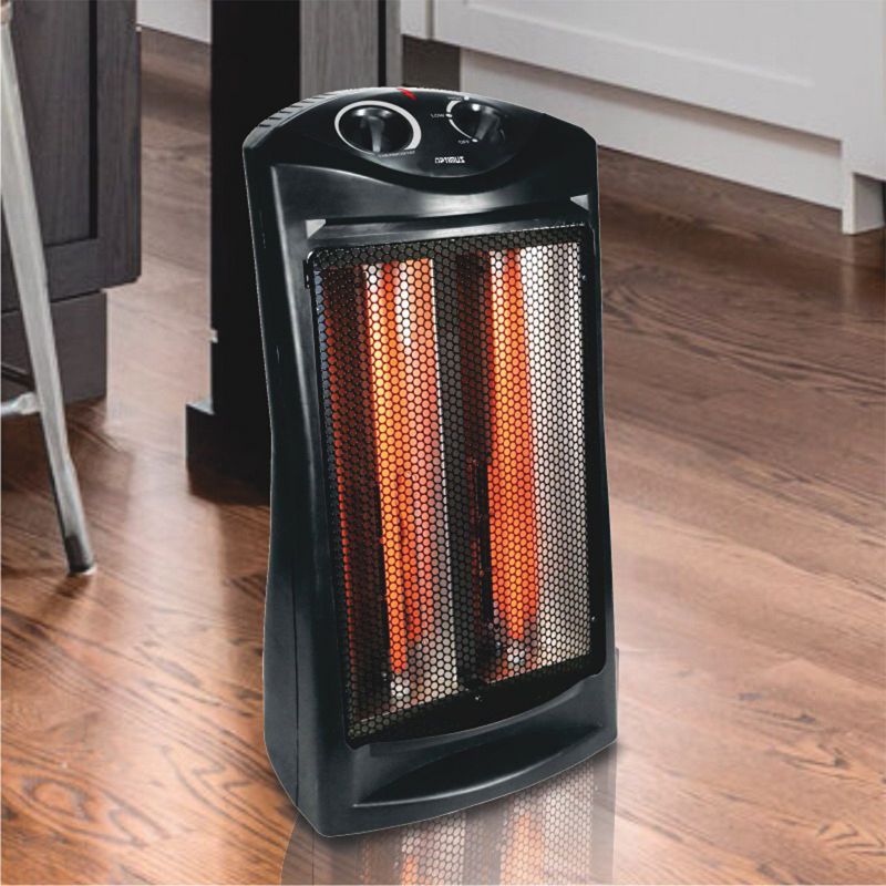 Optimus Fan Forced Tower Quartz Heater with Thermostat, 2 of 6
