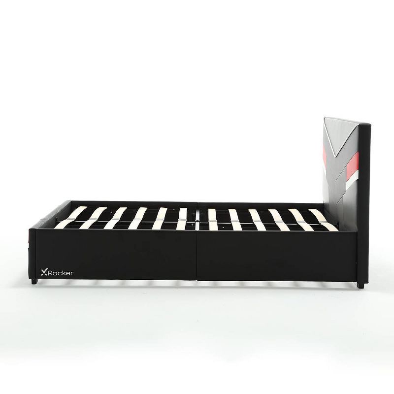 Orion eSports Gaming Bed Frame Black/Red - X Rocker, 4 of 13