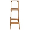 vidaXL Plant Stand Natural wood Firwood with water-based paint - 3 of 4