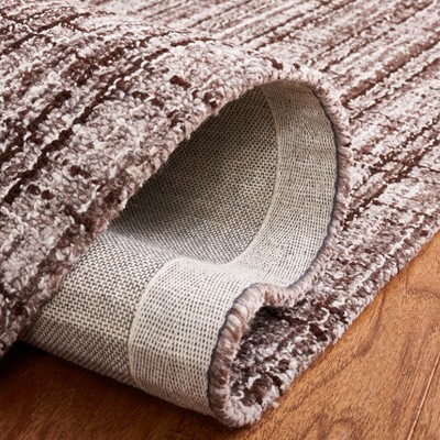 Gray Abstract Handmade Wool 4' x 6' Area Rug