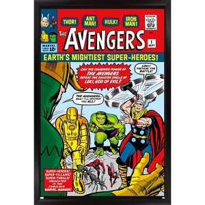 Trends International Marvel Comics - Avengers #1 Framed Wall Poster Prints - 1 of 4