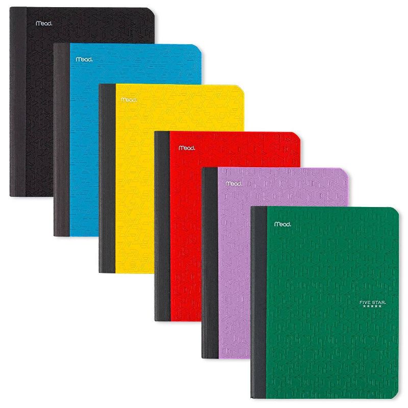 Five Star 80pg Wide Ruled Composition Notebook 9.75&#34;x7.5&#34;, 1 of 9