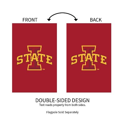 Iowa State University Red and Yellow Nylon Garden Flag
