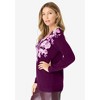 Roaman's Women's Plus Size Printed Crewneck Sweater - 4 of 4
