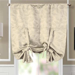 Egyptian Linens Virginia Tie Up Window Curtain Shade Rod Pocket (37" W X 63" L) - 1 of 1