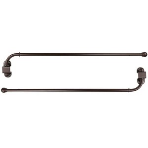 Urbanest Swing Arm Drapery Curtain Rod, 0.5" Dia, 24" to 38" - 1 of 4