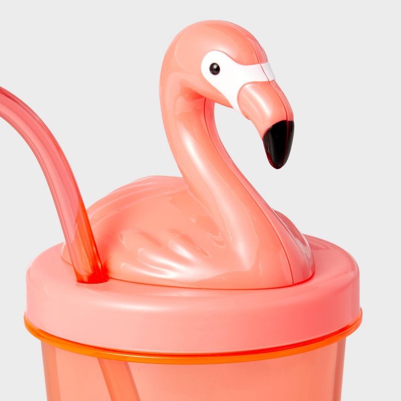 Figural 17oz Tumbler Flamingo - Sun Squad&#8482;, 3 of 4