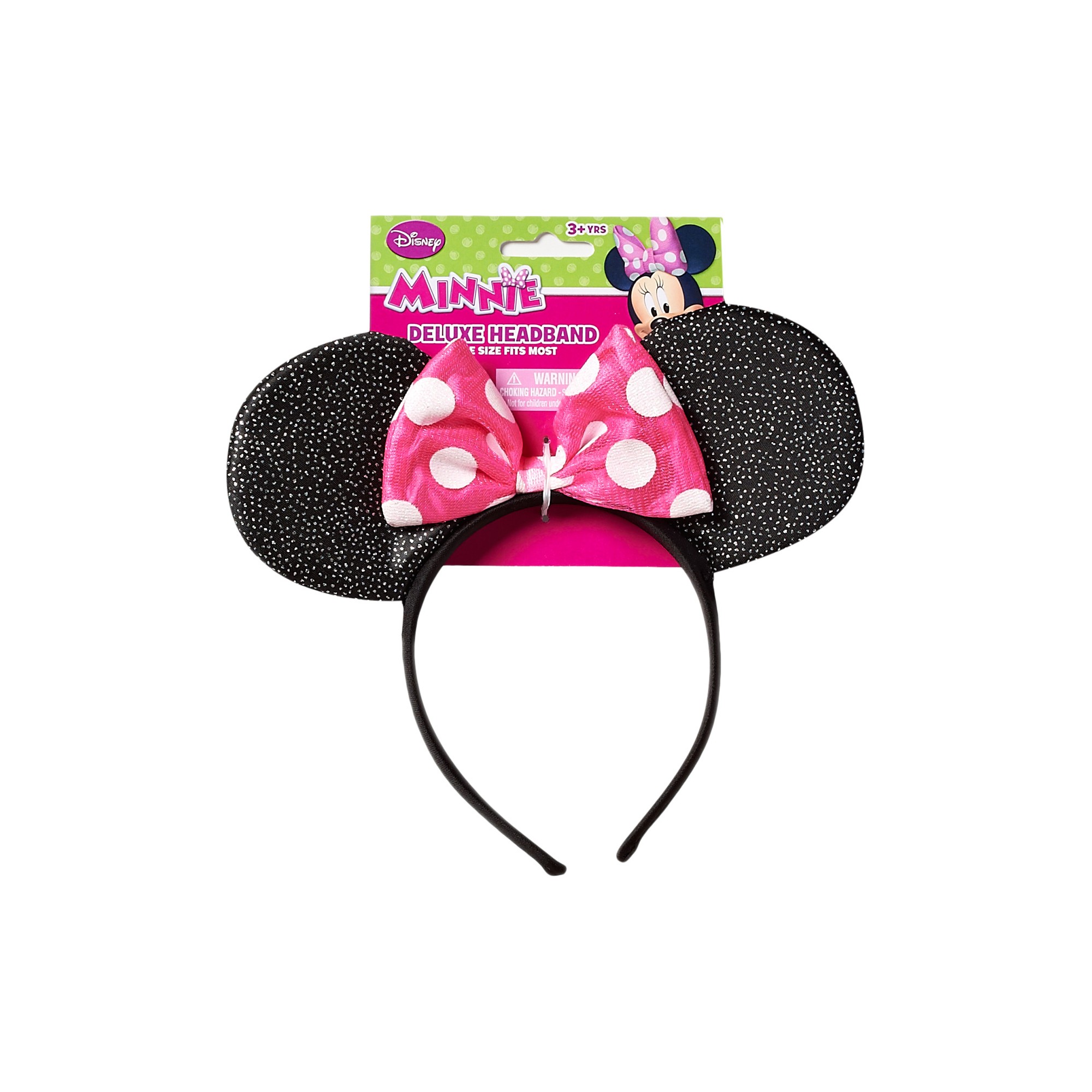 Disney Minnie Mouse Headband, Girl's, Pink Black