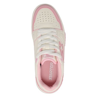 Женские кроссовки Starter Womens Fast Break Low Genuine Leather Sneaker, Star White/Rose, Size 8.5 — фото 2