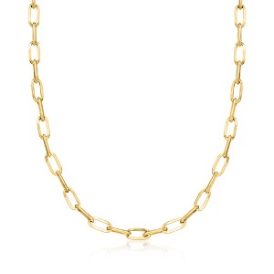 Ross-Simons 10kt Yellow Gold Paper Clip Link Necklace - 1 of 2