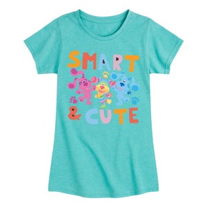 Girls' - Blue's Clues & You! - Smart & Cute Fitted Short Sleeve Graphic T-Shirt - 1 of 3