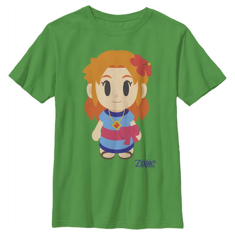 Boy's Nintendo Legend of Zelda Link's Awakening Marin Avatar T-Shirt, 1 of 4
