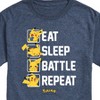 Men's - Pokémon - Eat Sleep Battle Repeat Short Sleeve Graphic T-Shirt - 2 of 4