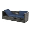 NicBex 5 Piece Outdoor PE Wicker Furniture Set with Lift Top Coffee Table and Lounger Sofa for Garden,Patio - 4 of 4