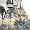 Machine Washable Area Rugs 5×7 Modern Abstract Indoor Carpet, Soft Low Pile Accent Rug with Non-slip Backing, Stain Resistant Contemporary Carpet for - 3 of 4