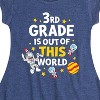 Girls' - Dr. Seuss - Third Grade Out Of This World Fit & Flair Cap Sleeve Dress - 2 of 4