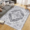 Coucheta Area Rugs Machine Washable Stain Resistant Non-Slip Vintage Low Pile Carpet for Living Room Bedroom Nursery,  Multi-Color & Size - 3 of 4