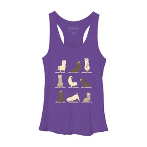 Women's Design By Humans ALPACA YOGA By huebucket Racerback Tank Top - 1 of 3