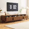 KWPZQEB Mid Century Modern TV Stand for TVs up to 85 Inch, Entertainment Center with 3 Drawer, Media Console Table for Living Room - 3 of 4