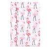 Hudson Baby Infant Girl Cotton Flannel Burp Cloths 4pk, Flamingos, One Size - 2 of 3