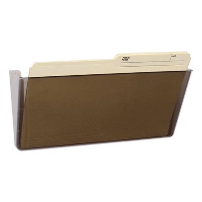 Storex Unbreakable Magnetic Wall File, Legal/Letter Size, 16" x 4" x 7", Smoke