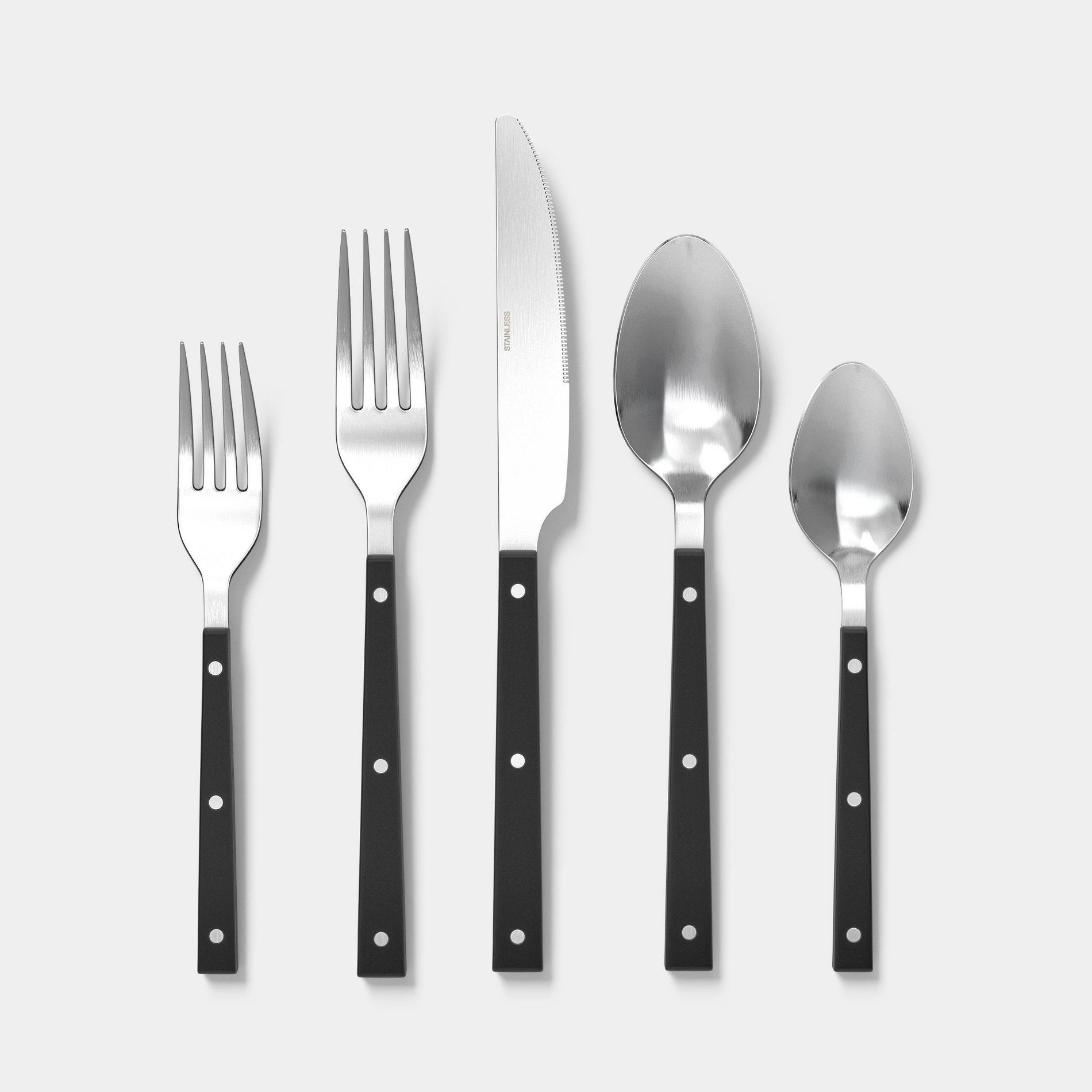 20pc Burlington Flatware Set Black - Threshold™
