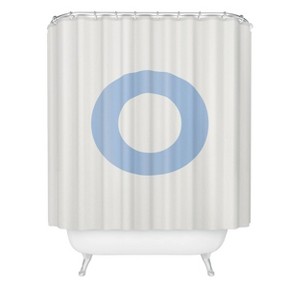 Deny Designs April Lane Art Block Monogram Shower Curtain - 1 of 3