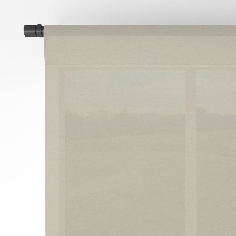 Iveta Abolina Sunrise Tan 64" x 50" Single Panel Sheer Window Curtain - Deny Designs, 4 of 7
