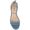 Journee Collection Womens Percy Low Stacked Heel Back Heel Zip Sandals - 4 of 4