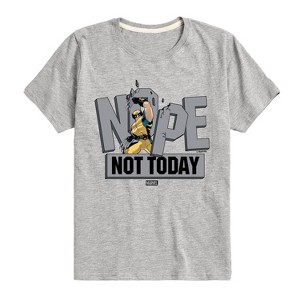 Boys' - Marvel - Wolverine Nope Not Today Short Sleeve Graphic T-Shirt - 1 of 4