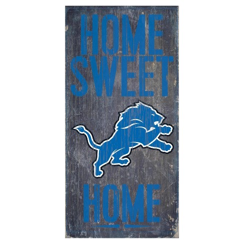 Fan Creations Detroit Lions Home Sweet Home Wood Sign 12x6