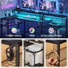 Bestier 71.5" W LED Gaming Desk with Power Outlet, L-Shaped Computer Desk with Monitor Stand - 3 of 4