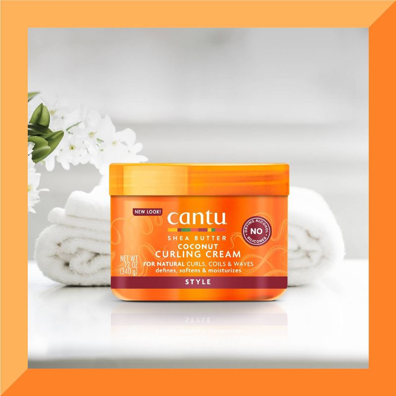 Cantu Natural Hair Coconut Curling Cream with Shea Butter, 4 of 14