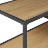 GDFStudio Minimal Joy 42" Wood and Steel Console Table with Shelves - 4 of 4
