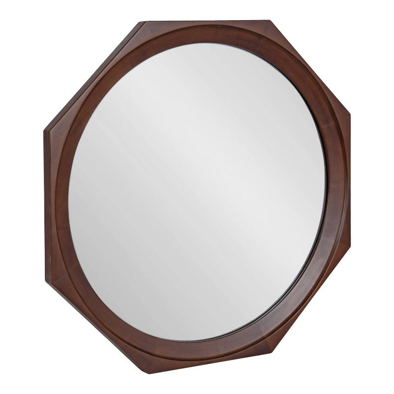 Kate & Laurel All Things Decor 28"x28" Cyrus Octagon Wall Mirror Wood , 1 of 10