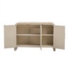 NicBex Buffet Cabinet with Storage Retro Minimalist Curved Kitchen Sideboard with Gold Handles and Adjustable Dividers for Living Room - 3 of 4