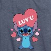 Women's - Lilo and Stitch - Luv U Short Sleeve Graphic T-Shirt - 2 of 4