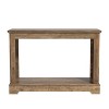 Galano Console Table with Laser-Cut Side Panels in Knotty Oak, 42.1" W x 14.8" D x 29.1" H - 4 of 4
