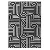 Modern Rainbow Runner Rug - Washable Non-Slip Hallway & Kitchen Carpet, Soft Long Abstract Accent Rug - 4 of 4