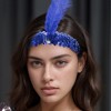 Unique Bargains Women's Feathers Faux Diamond Headbands 1 Pc - 2 of 4