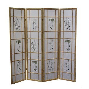 NicBex 3-panel Display Room Divider Portable Wooden Folding Privacy Screen Freestanding Wall Partition for Home & Office - 1 of 4