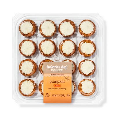 Pumpkin Bar Bites with Cream Cheese Frosting - 12.7oz/16ct - Favorite Day™