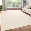 Washable Rugs for Living Room Modern Solid Area Rugs Non Slip Low Pile Minimalist Carpet Stain Resistant Ultra Soft Throw Mats - 2 of 4