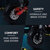 Topteng 12" Electric Scooter for Adults - Black: 2000W Motor, 40 mph Max Speed, 50 Mile Range - 4 of 4