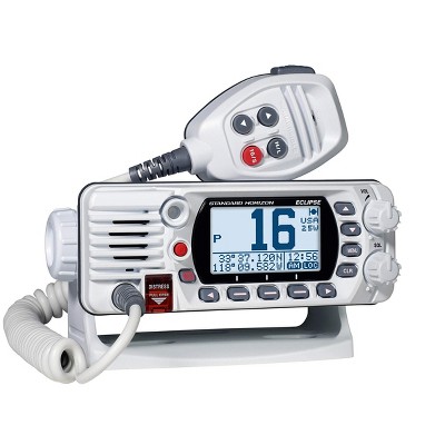 Standard Horizon Ultra Compact Class D Fixed Mount VHF Radio GX1400W - White